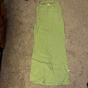 Elegant Green strapless Maxi dress